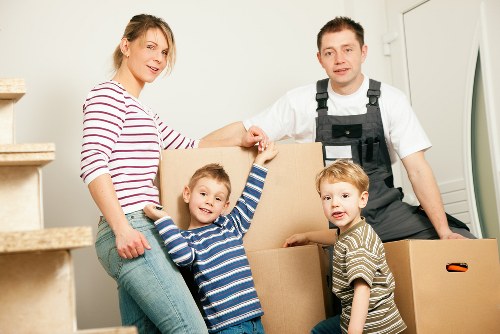 Preparation checklist and packed boxes ready for a home move in Catford