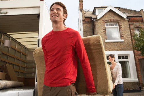 Loading furniture for a small flat move in Catford