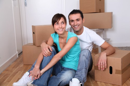 Loading furniture for a Catford home removal job