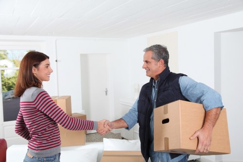 Selection of packing materials and cardboard boxes for local customers