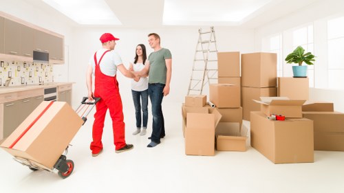 Professional loading of belongings into a van in Catford