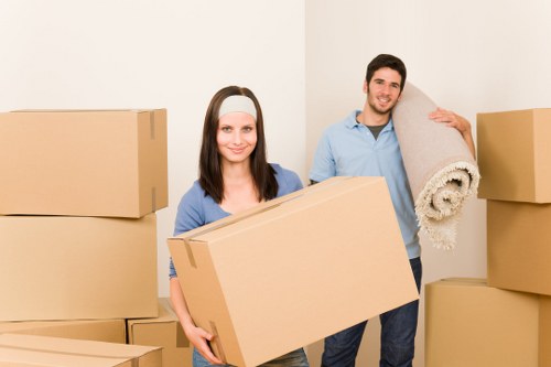 Packing and loading household furniture for a Catford house move