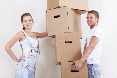 Commercial removal service moving office equipment in Catford